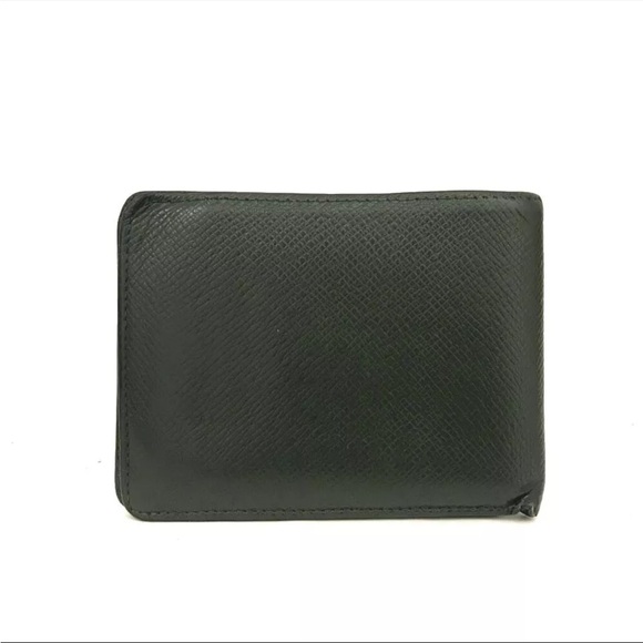 Green Louis Vuitton Taiga Porte Feuille Multiple Bifold Wallet/authentic unisex - Picture 4 of 8